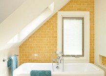 Gorgeous-yellow-and-turquoise-beach-style-bathroom-217x155