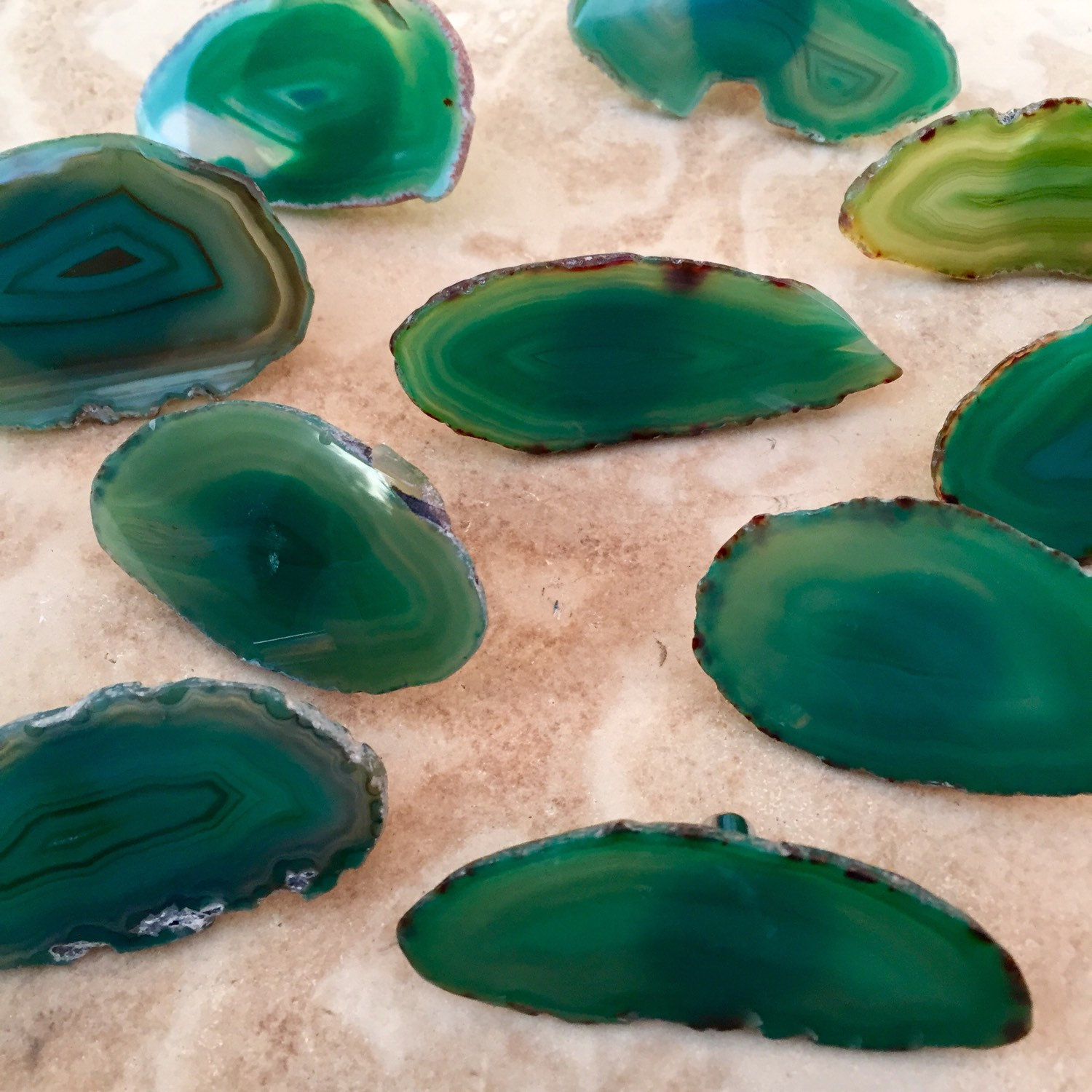 Green agate drawer pulls from Rocks4ACause