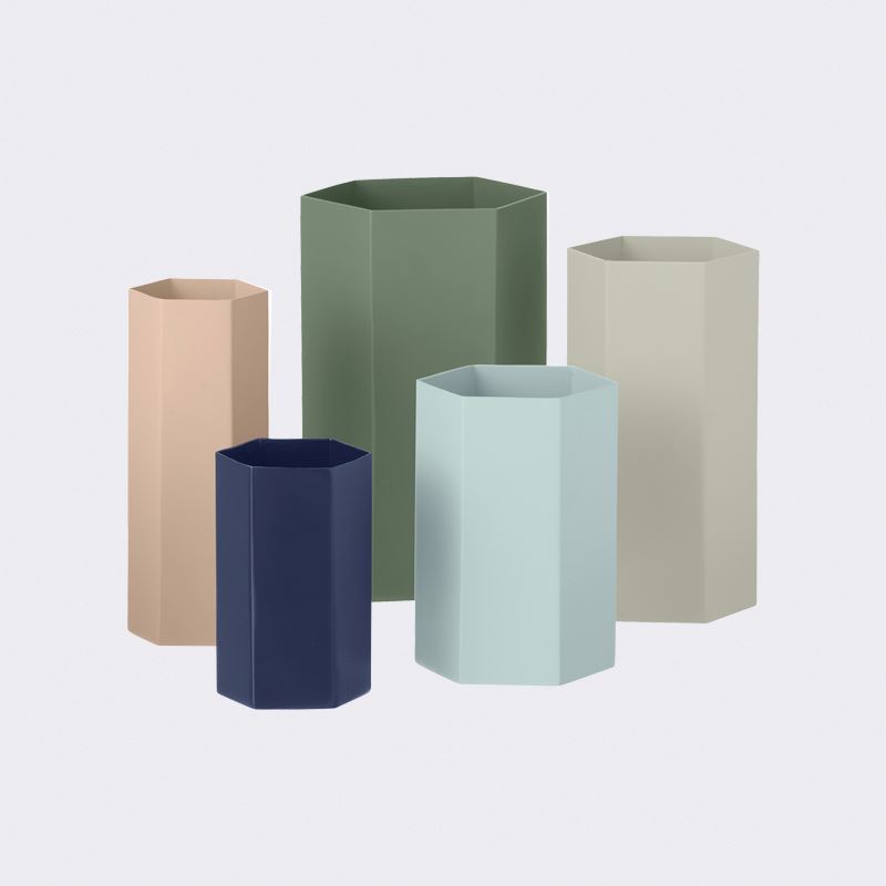 Hexagon vases from ferm LIVING