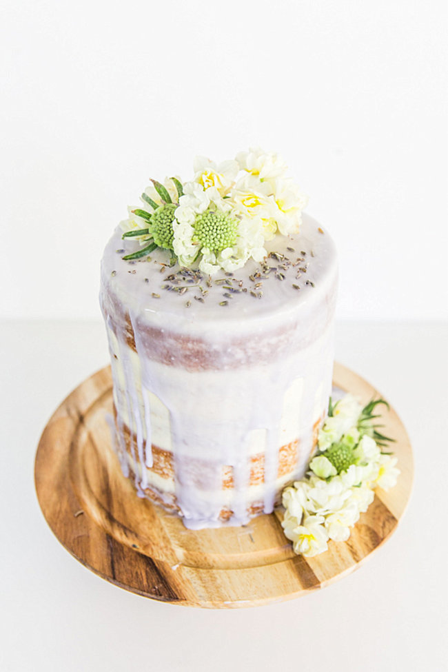 Lavender glazed cake from Paper & Stitch