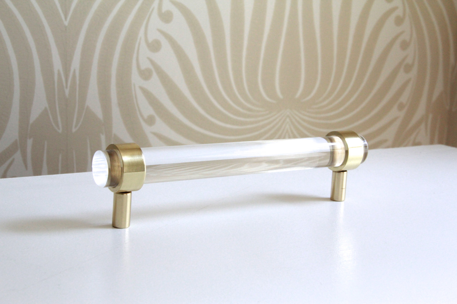 Lucite and brass handles from Etsy shop LuxHoldUps