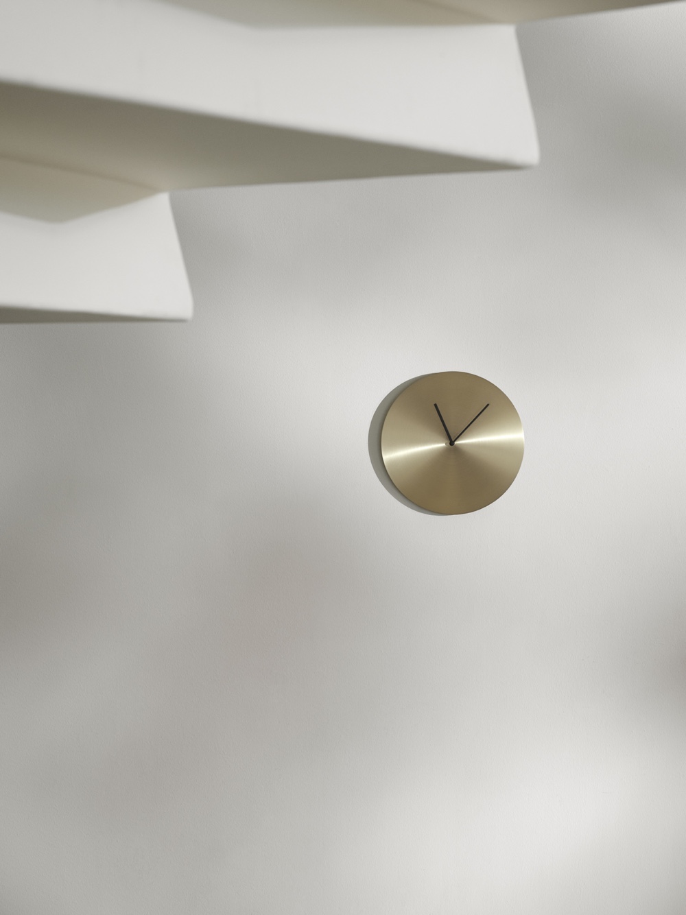 Metal Wall Clock in brass