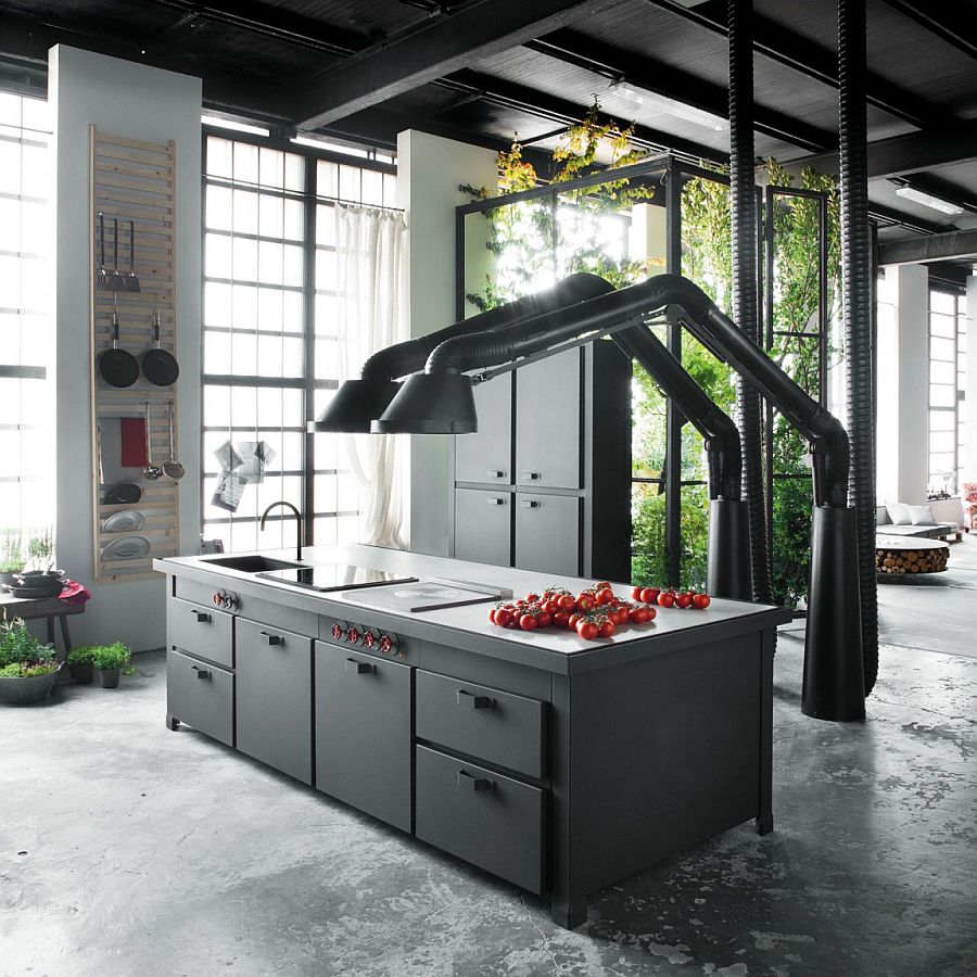 Mina multi-functional island becomes the heart of the new kitchen