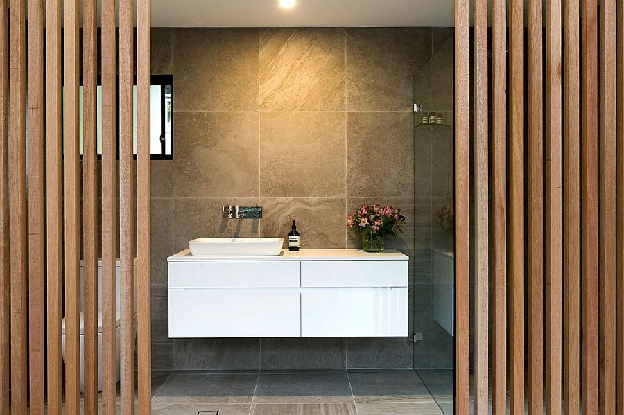 Modern floating bathroom vanity