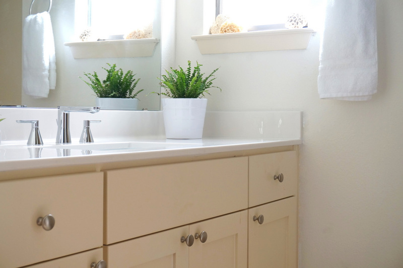 Modern white bathroom