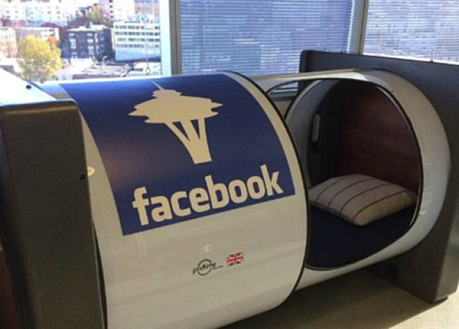 Nap Pods In The Office Our Favorite New Workplace Trend   Nap Pod In The Seattle Offices Of Facebook 650x467 