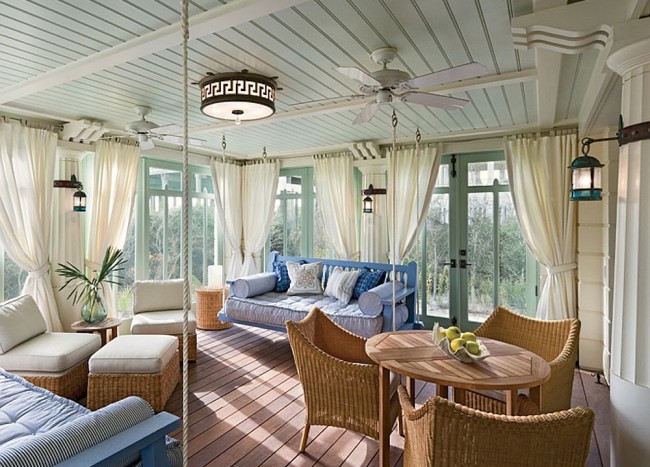 25 Cheerful and Relaxing Beach-Style Sunrooms | Decoist