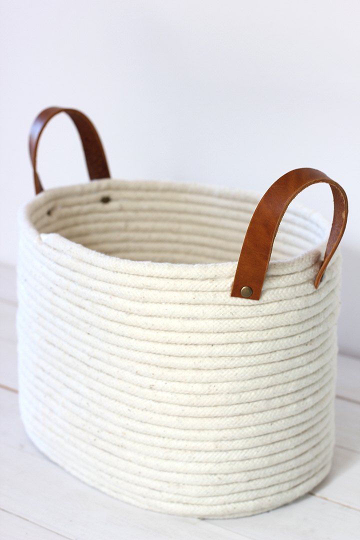 No-sew rope basket from Alice and Lois