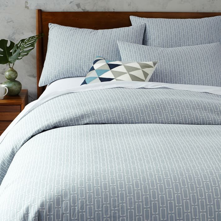 Organic bedding from West Elm