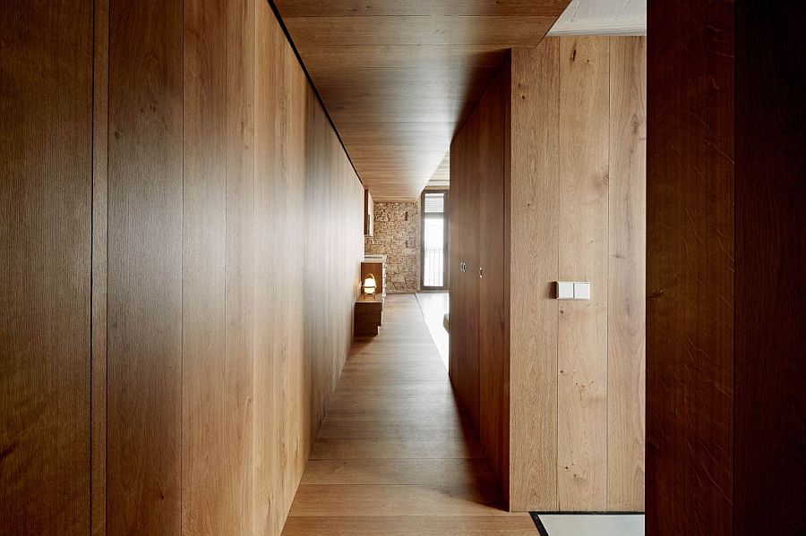 Original wood, brick and tile create an elegant and inviting interior