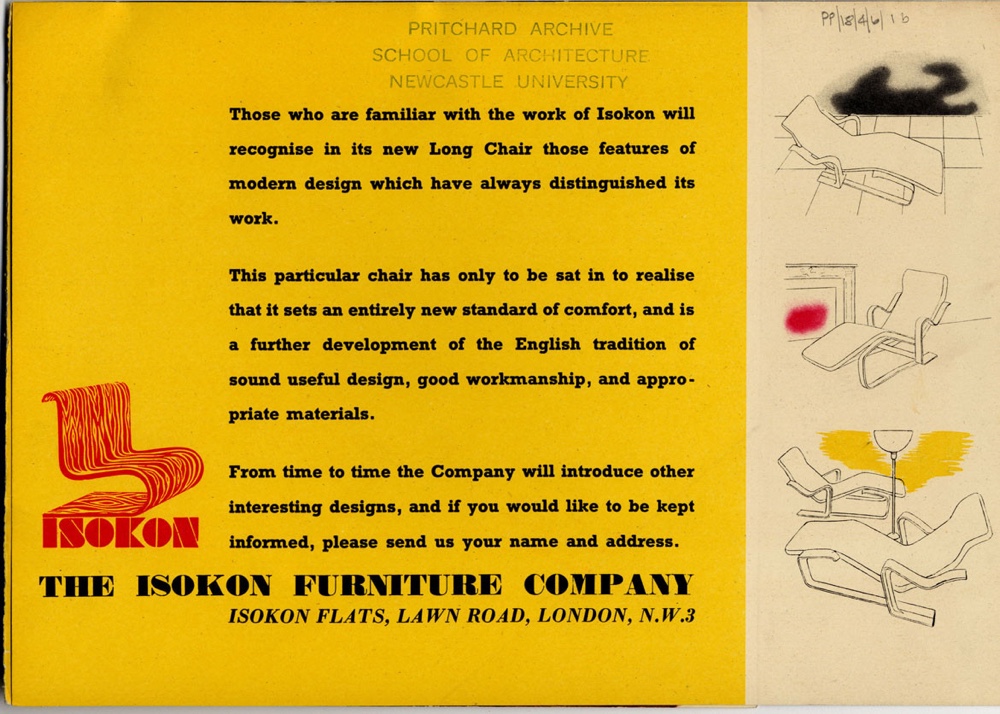 Promotional leaflet Isokon Long Chair part 2