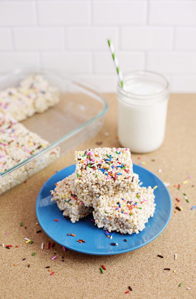 Quinoa krispie treats from A Beautiful Mess