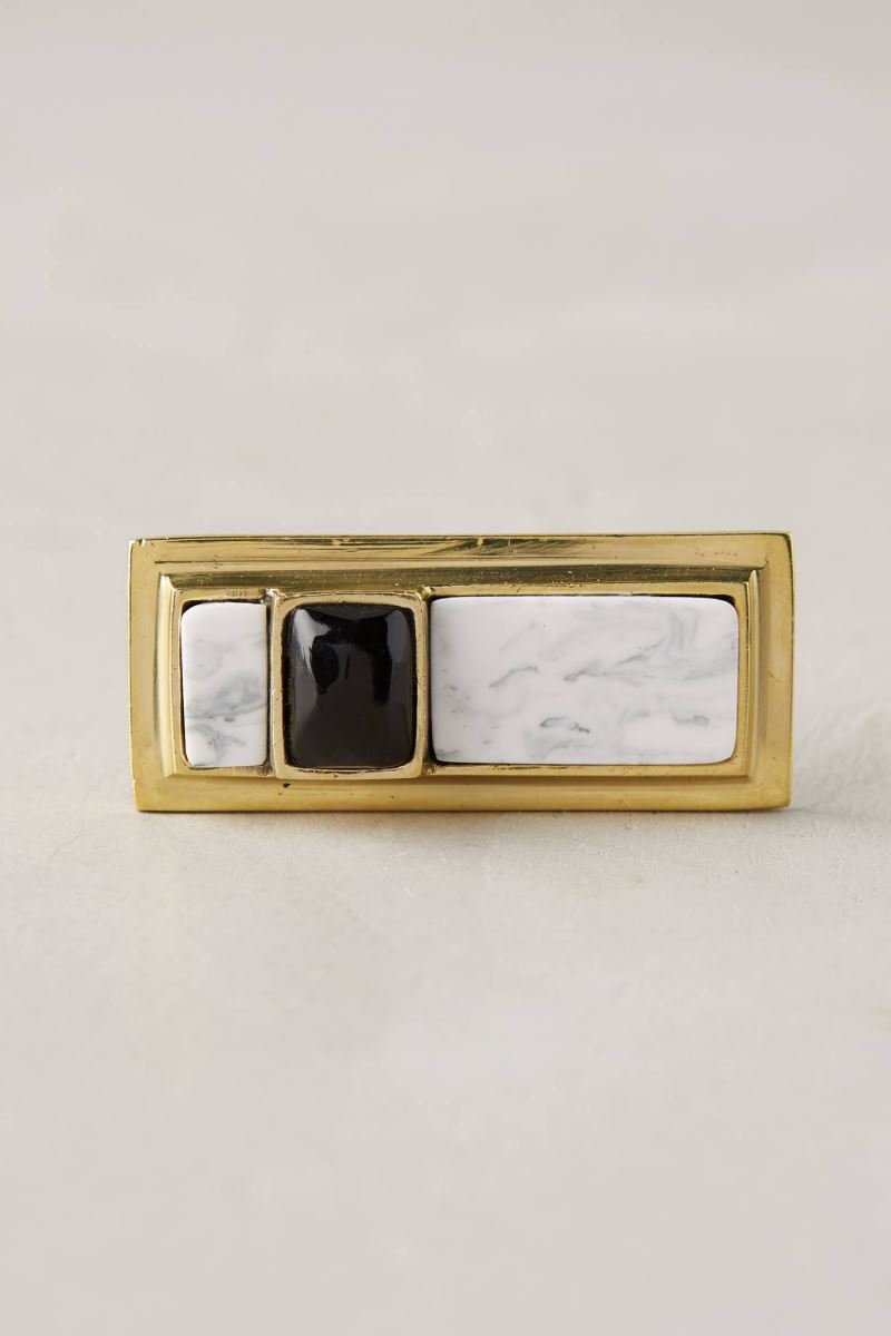 Resin and brass drawer knob from Anthropologie