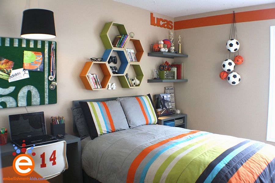 boys bedroom shelves