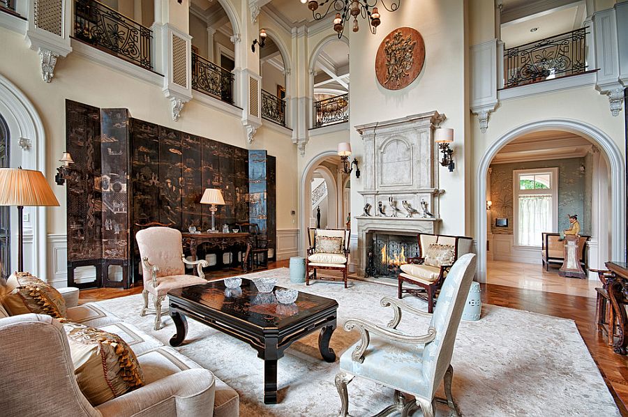 living room victorian mansion