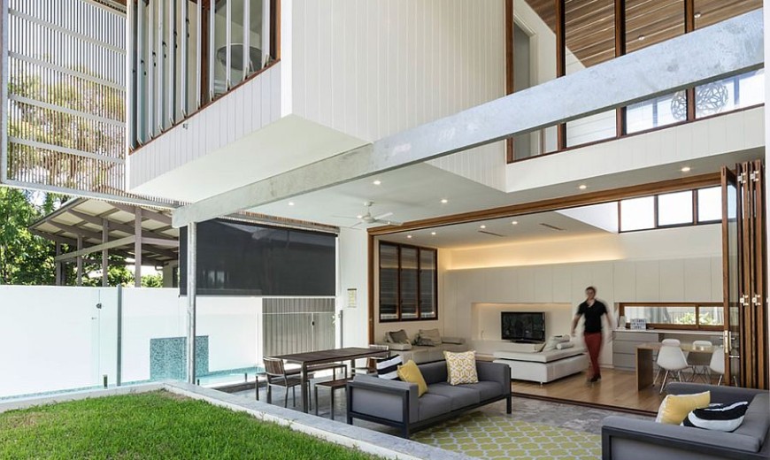 Backyard House in Brisbane Opens up a Light-Filled Urban Nirvana