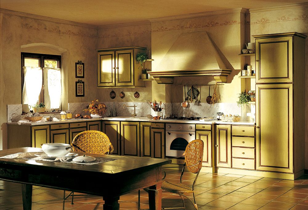 Sun-filled Mediterranean charm of Southern France combined with unassuming modernity inside the kitchen