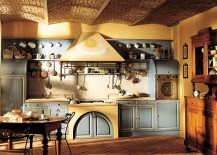 Sunburst-motif-on-the-hood-drives-home-the-Provencal-Country-style-of-the-kitchen-217x155
