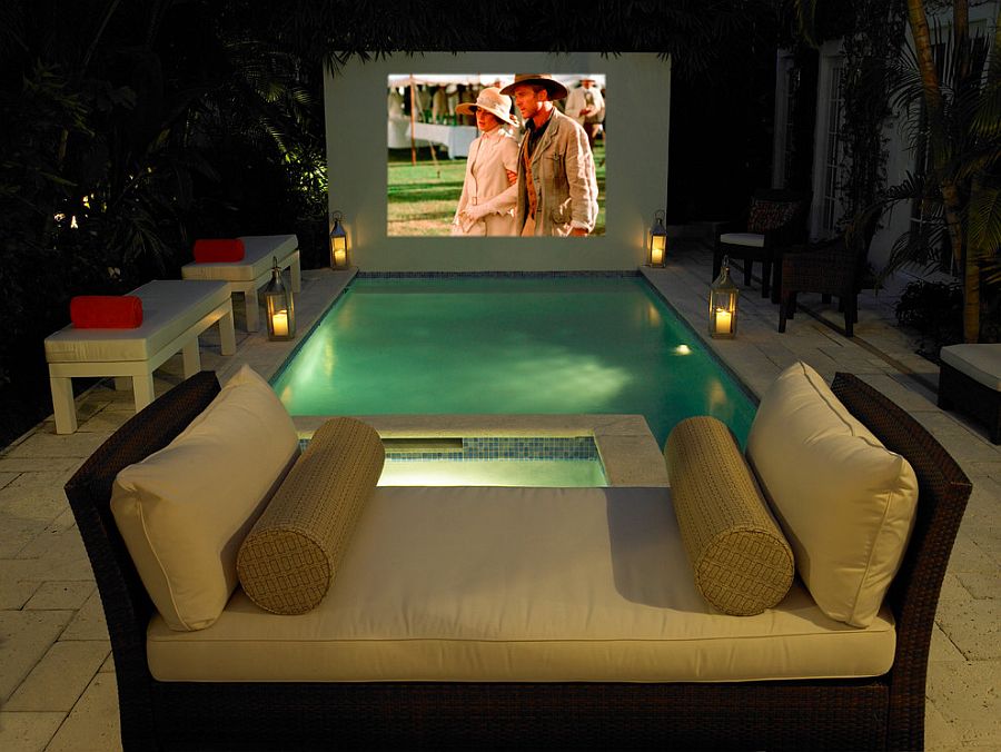 Take your home cinema experience into the tropical backyard [Design: Campion Platt Interiors]