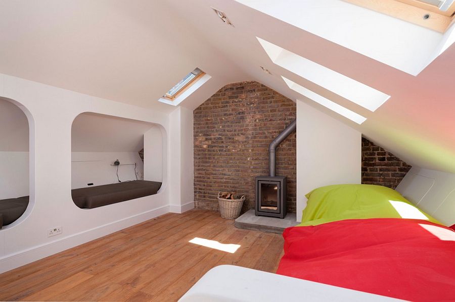 Turn the loft into a relaxing, modern hangout for the entire family