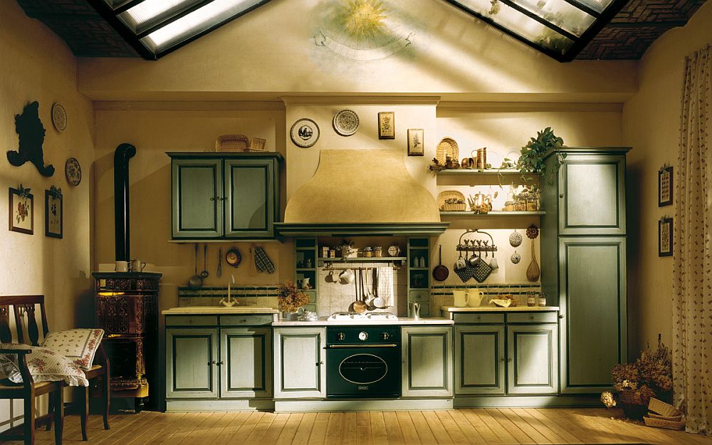 Warm and cozy kitchen kitchen inspired by the sight, sounds and flavors of Southern France