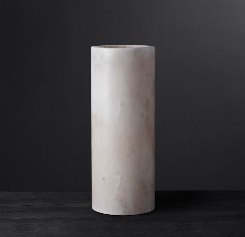 White marble vase from RH Modern