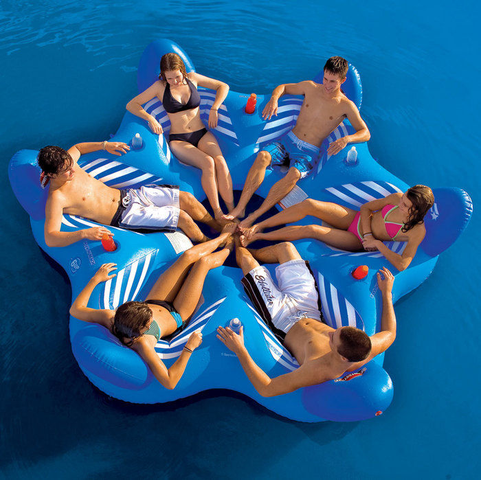 15 Best Inflatable Outdoor Sofas Perfect For Backyard Fun   6 Seater Floating Pool Sofa 