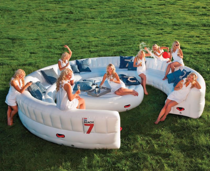 inflatable pool couch