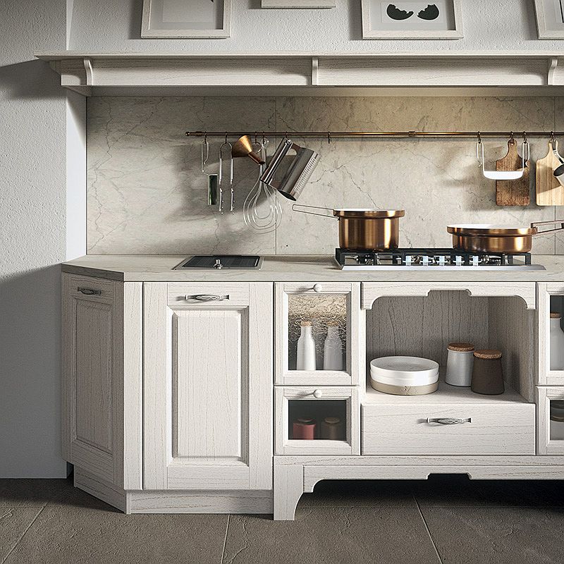Arrital vintage kitchen with warm finishes and smart design