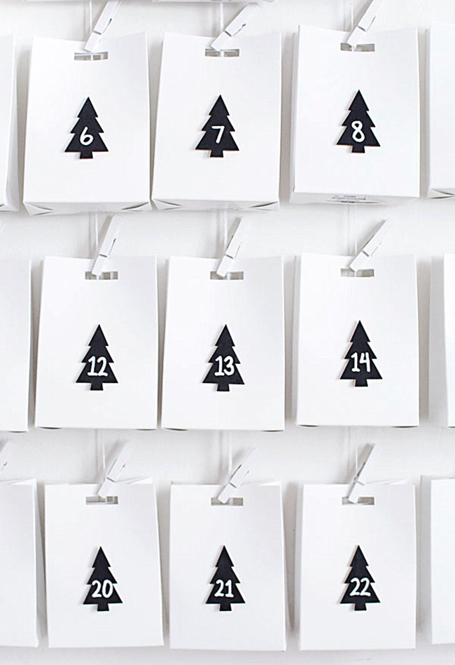 DIY advent calendar from Homey Oh My!