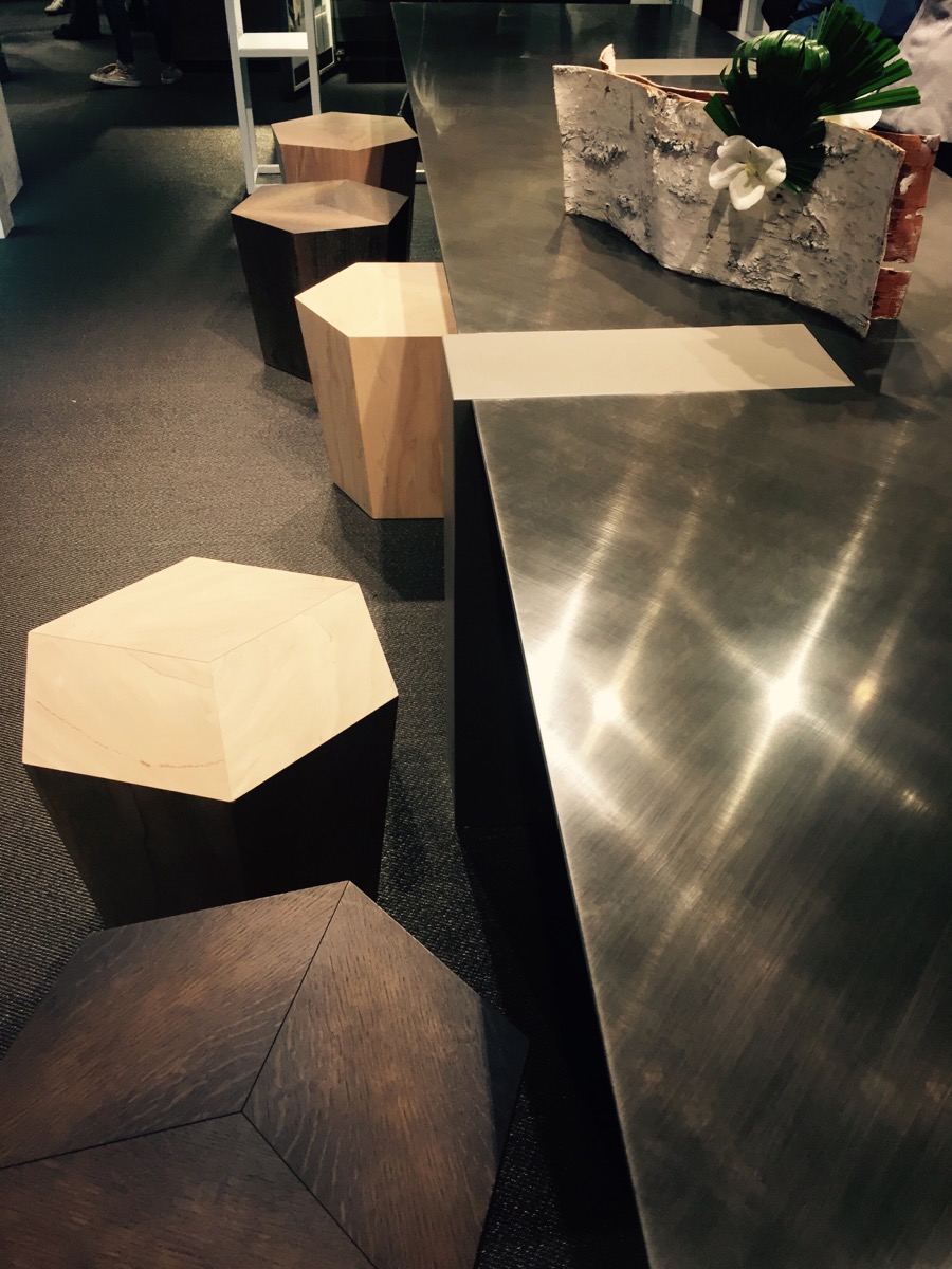 Give your kitchen island a geometric twist with the Toncelli stools