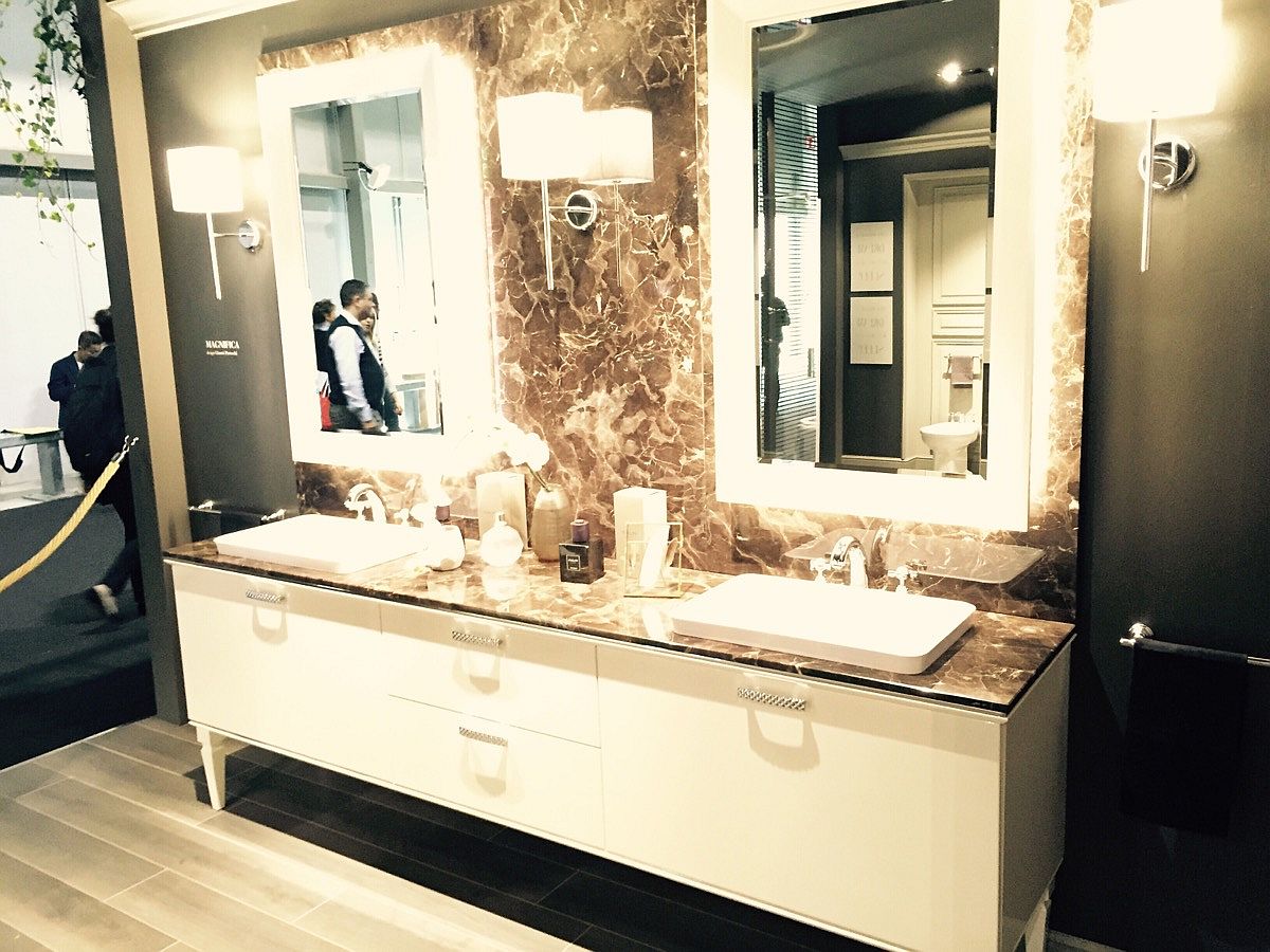 Gorgeous Magnifica bathroom designed by Gianni Pareschi at the International Bathroom Exhibition, Mialn 2016