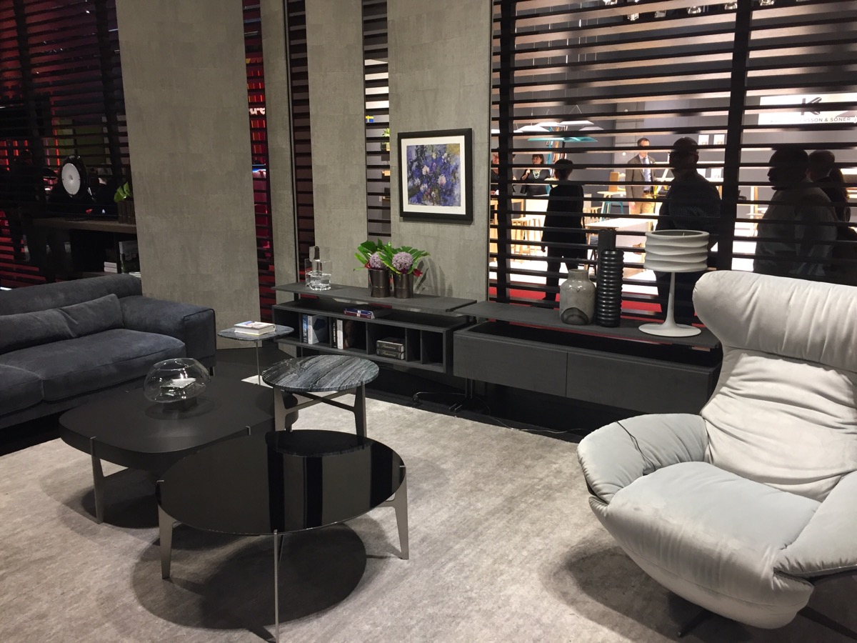Harmonius and gorgeous living room compositions by Natuzzi at Salone del Mobile 2016