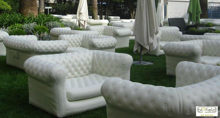 Inflatable sofas from Blofield Air Design