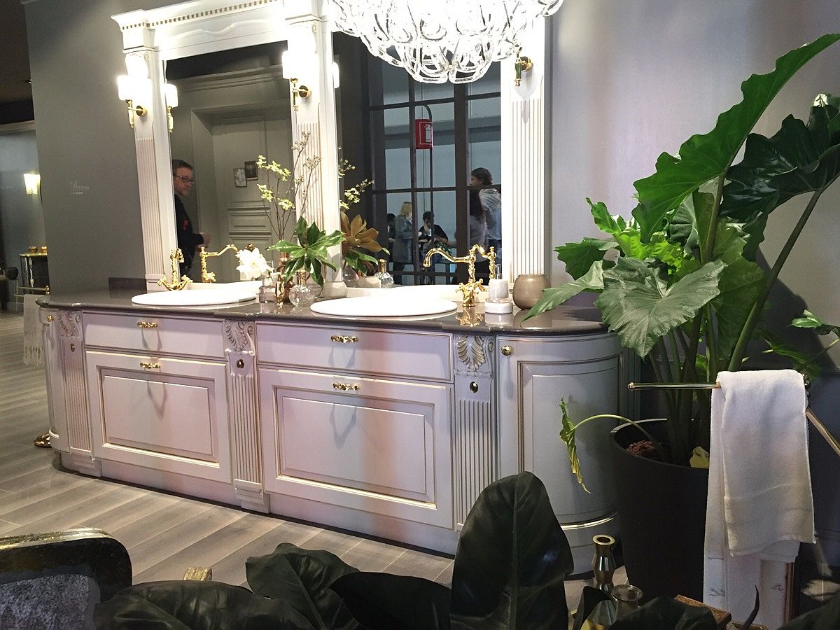 It is not all contemporary as classi designs make a mark at the Scavolini stand