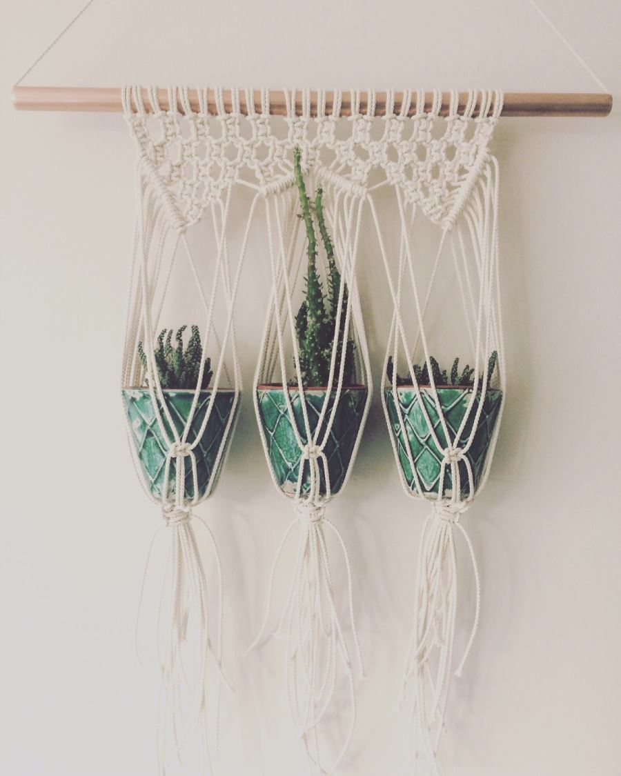 Macrame plant hanger from Etsy shop Macrame Adventure