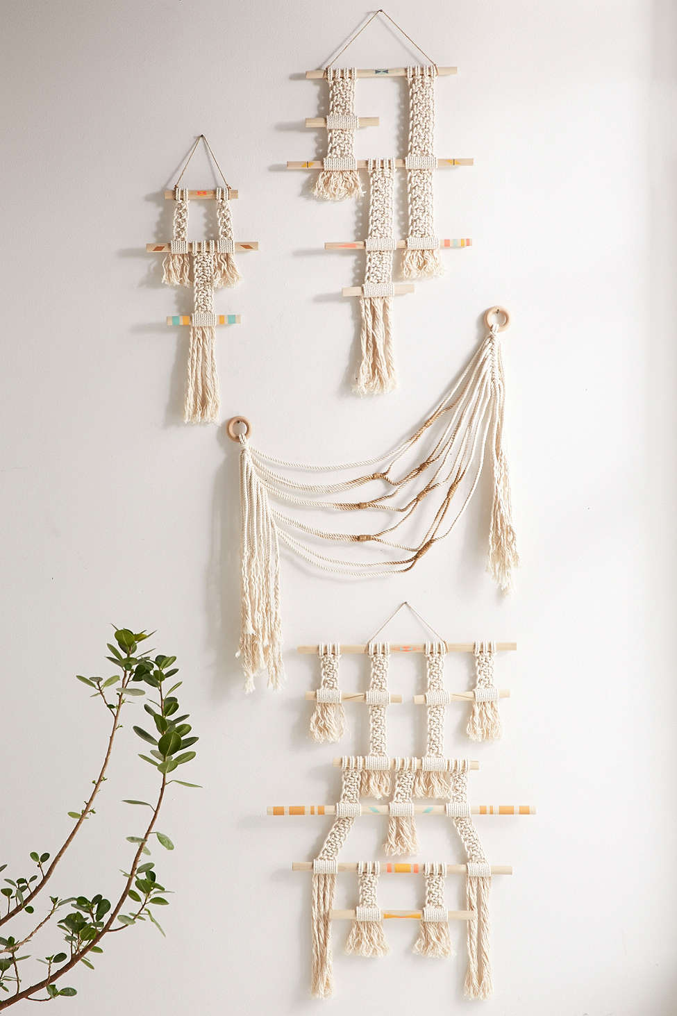 Macrame wall hangings from Urban Outfitters
