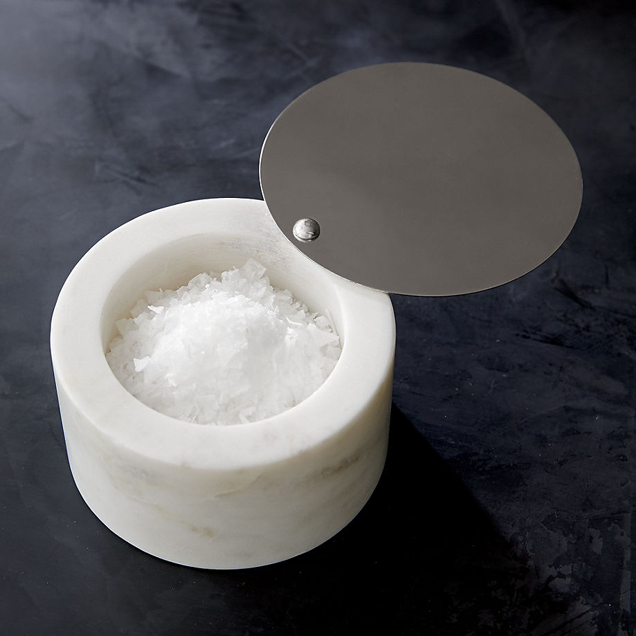 Marble salt cellar from CB2