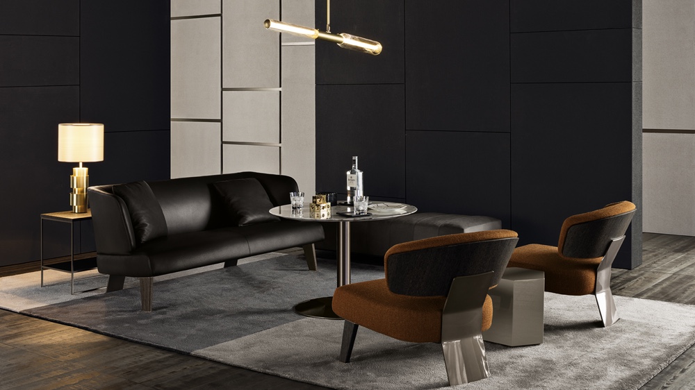 Minotti Creed sofa and chairs