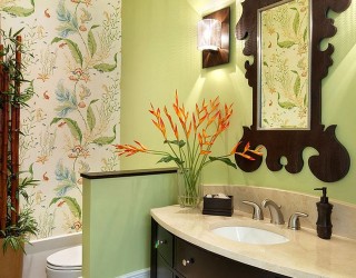 Hot Summer Trend: 25 Dashing Powder Rooms with Tropical Flair