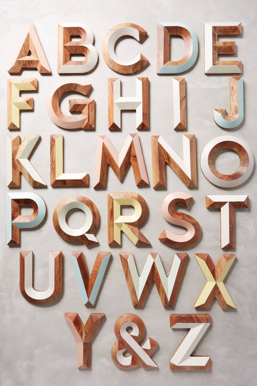 Monogram letters from Anthropologie