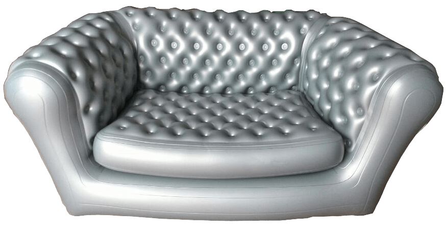 Silver chesterfield sofa from M2B