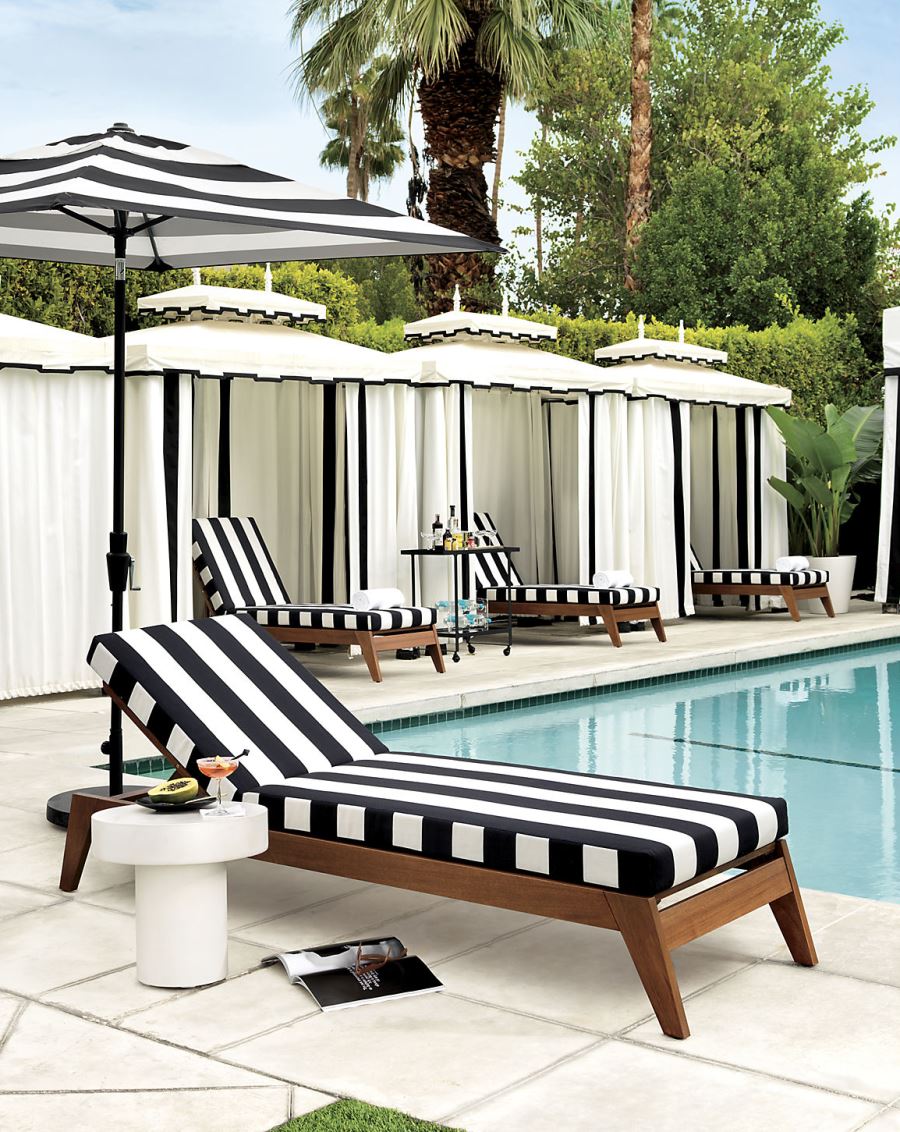 Patio Furniture and Decor Trend: Bold Black and White