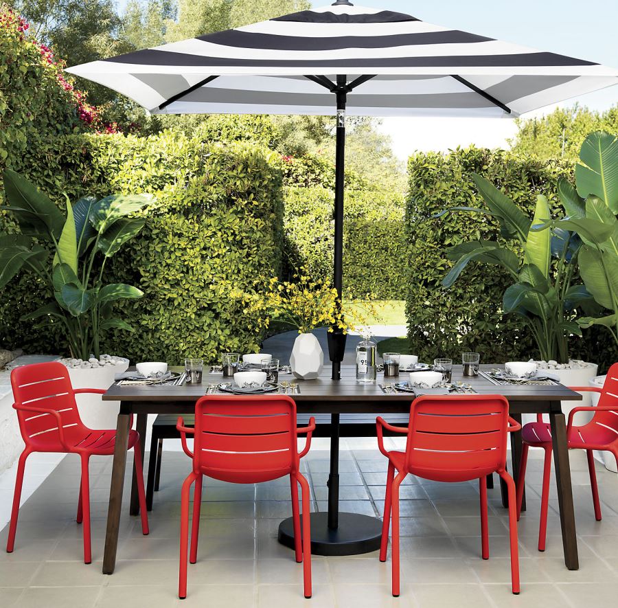 Patio Furniture And Decor Trend Bold Black And White