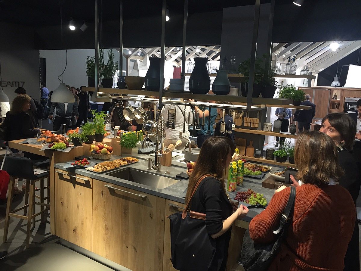 Team7 stand at EuroCucina 2016, Milan filled witheir latest kitchen models and smart design solutions