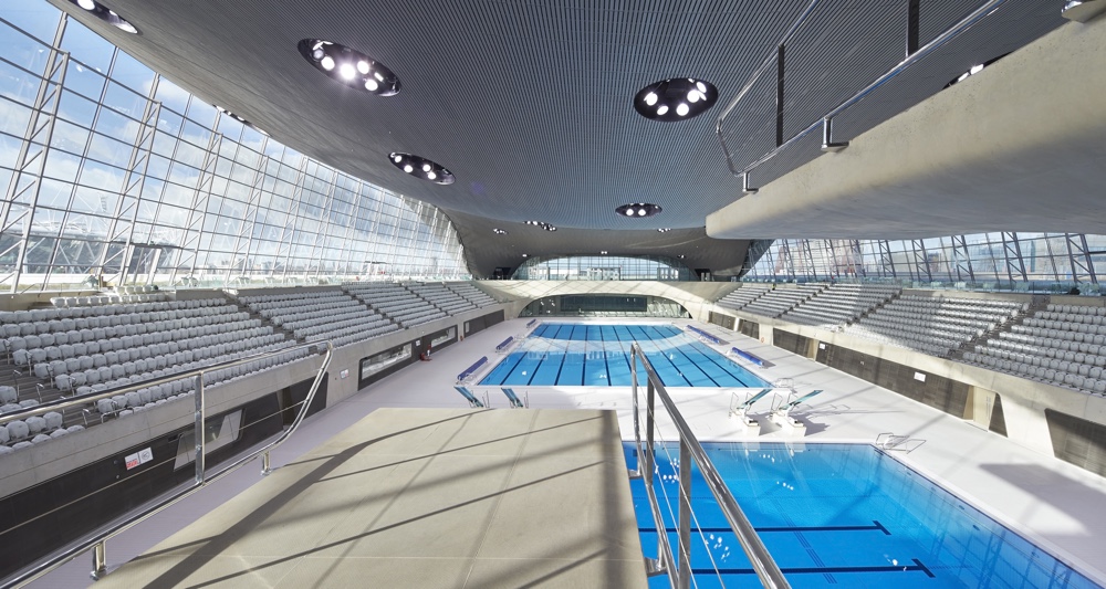 The London Aquatics Centre interior