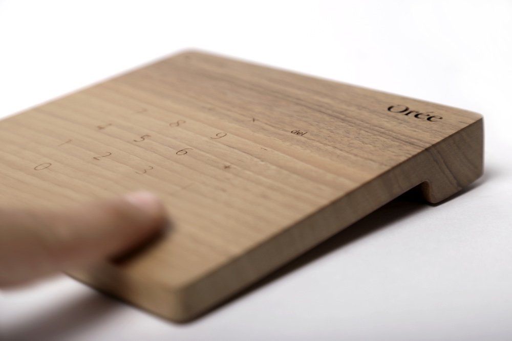 Touch slab wooden trackpad