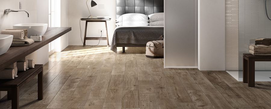 Treverkever porcelain tile for the bedroom