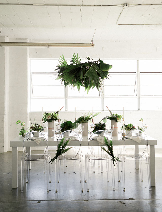 Tropical table from Green Wedding Shoes