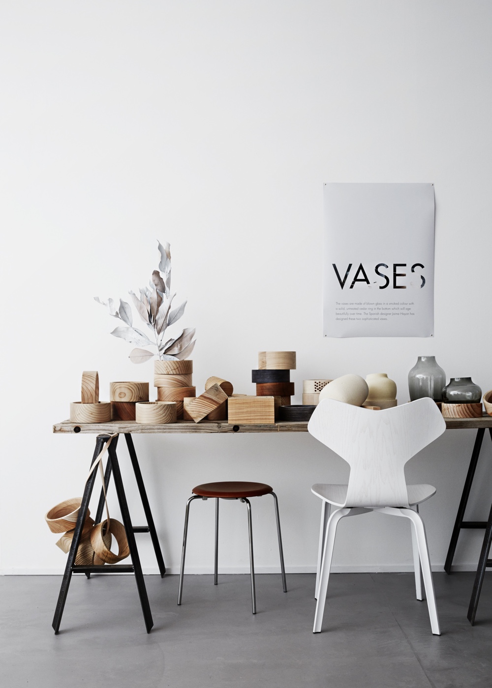 Vases and Dot Stool